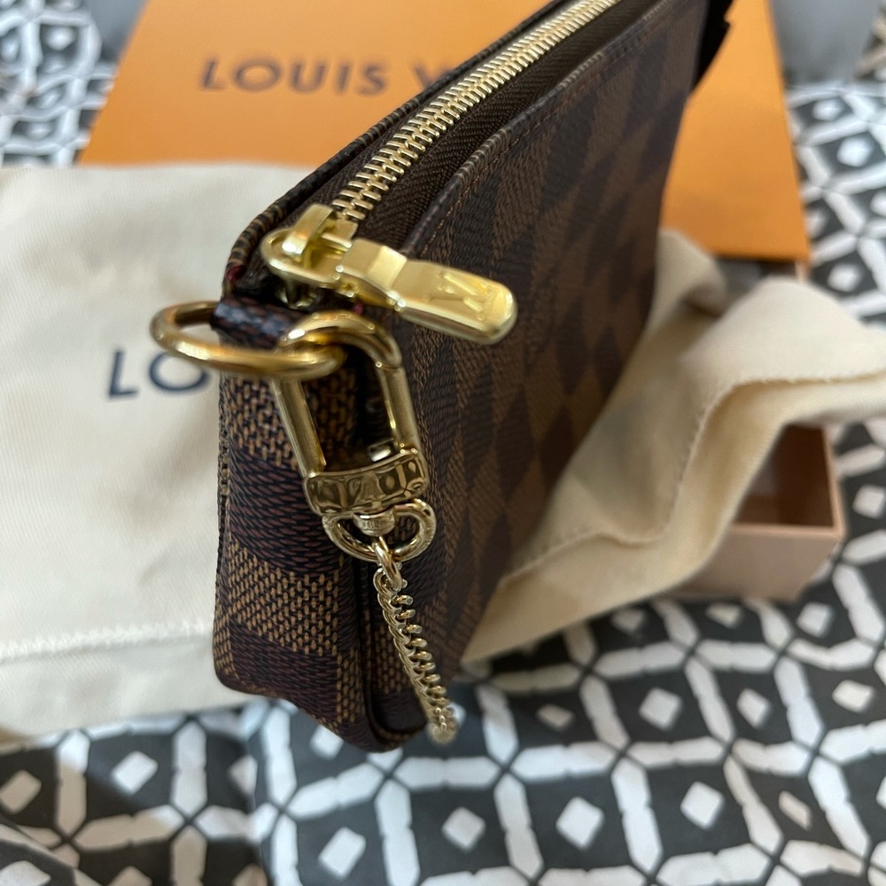 Mini Pochette Accessoires in Damier Eben